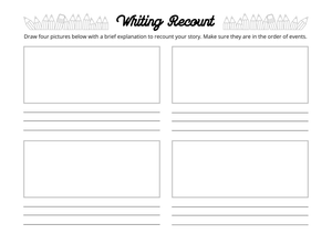 Writing Recount Worksheet | Grade 1 Essential