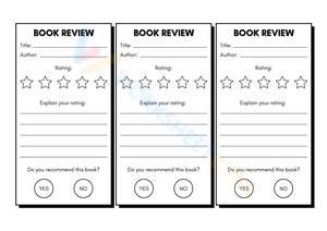 Book Review Slips Worksheet