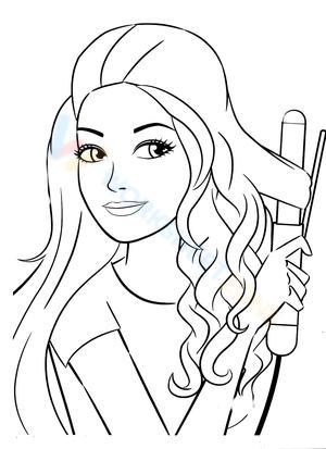 Worksheet Featuring a Teen Girl
