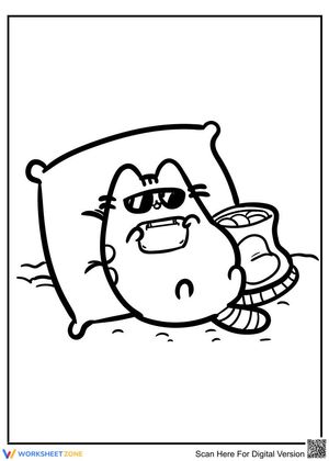 Relaxing Pusheen