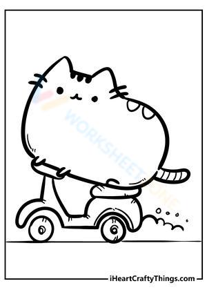 Riding Pusheen