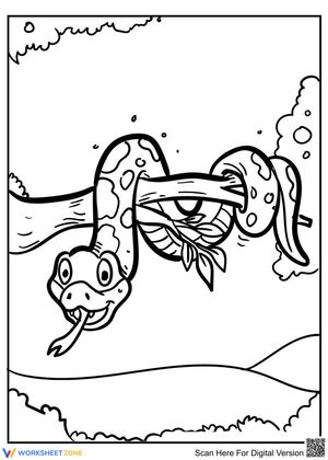 Realistic Snake Photo Worksheet