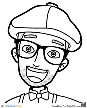 Welcome Blippi Coloring Page