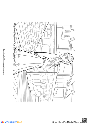Stunning Anna Coloring Page