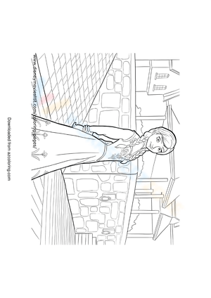 Stunning Anna Coloring Page
