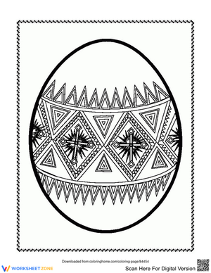 Creative Easter Egg Worksheet