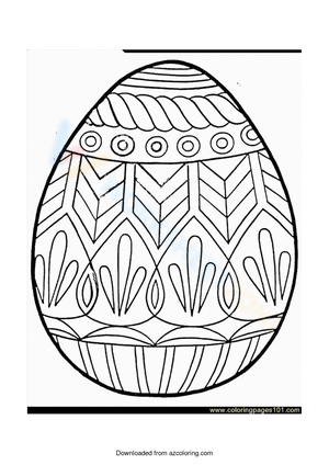 Easter Egg: Festive Coloring Activity