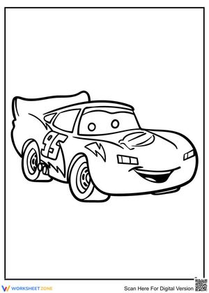 Printable Lightning McQueen Coloring Page | Grade K