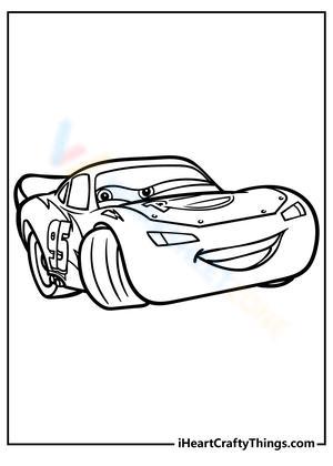 Smiley Lightning Mcqueen