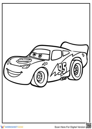 Lightning McQueen Coloring Page