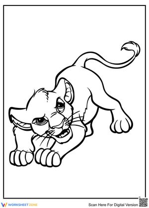 Angry Lion King Coloring Page | Essential Grade K-2
