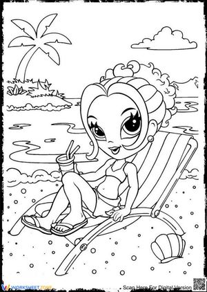 Beach Coloring Page | Printable Grade K-5 Art