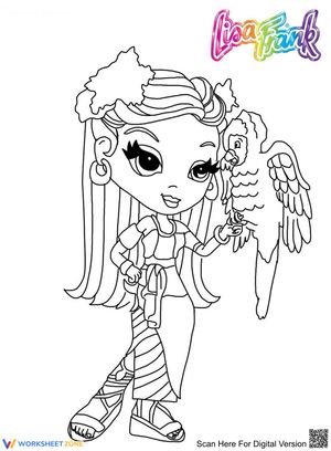 Printable Lisa Frank Coloring Worksheet | Grade K Ready