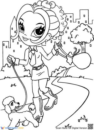 Grade K-5 Lisa Frank in the Park — Printable Worksheet