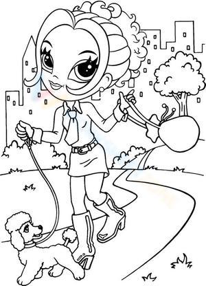 Lisa Frank in the park