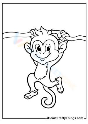 Swinging Monkey: Playful Animal Fun