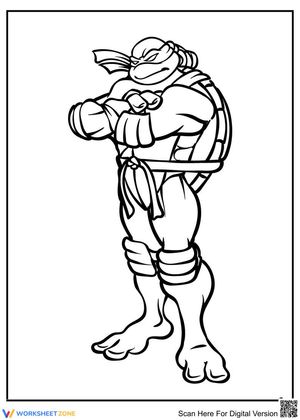 Cool Ninja Turtles Coloring Page