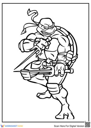 Cowabunga! Ninja Turtles Worksheet for Learning!