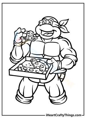 Pizza Time! Ninja Turtle Worksheet for Fun!