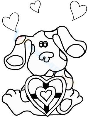 Blues Clues with heart