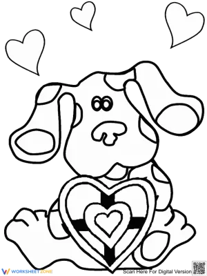 Blues Clues with heart