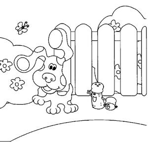 Blues Clues playing