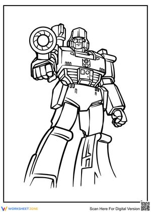 Cool Transformers Coloring Page | Essential K-5 Art