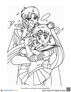 Sailor Moon Tuxedo Mask and Luna