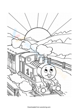 The Happy Train: A Fun Transportation Worksheet
