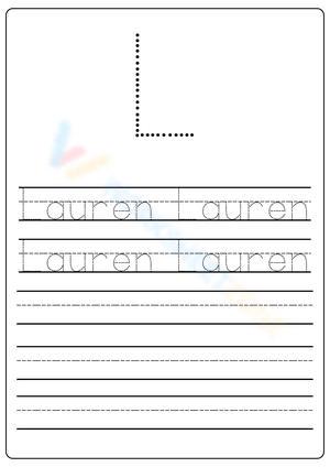 Learn to Write Name - Lauren