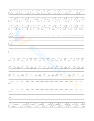 Cursive Pages for Handwriting Practice 
