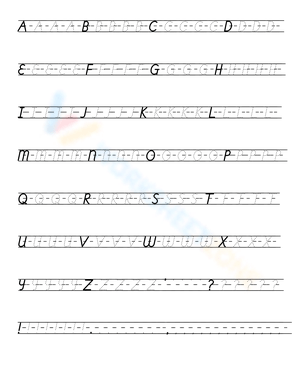 Tracing Cursive Capital Letters