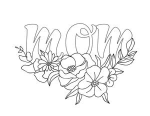 MOM Cursive Bubble Letter | Essential Grade 1-2 Printable