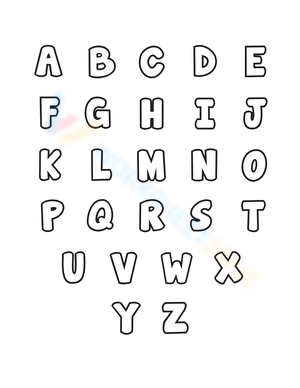 A-Z Bubble Letters for Fun Learning 