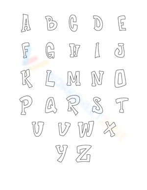 Graffiti Bubble Letters Alphabet