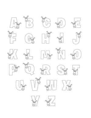 Printable Bubble Letters Worksheet | Kindergarten Alphabet