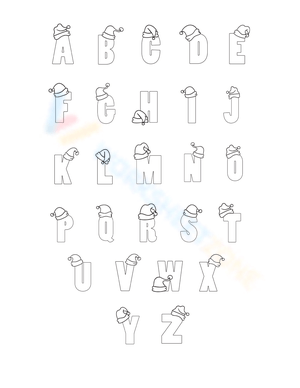 Xmas bubble letters