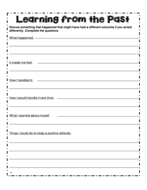 Learning from the Past Worksheet for Self-Reflection