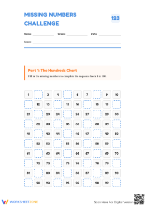 Essential Missing Numbers Challenge | Grade 2 Math Packet