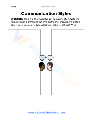 Communication Styles Worksheet for Effective Interaction
