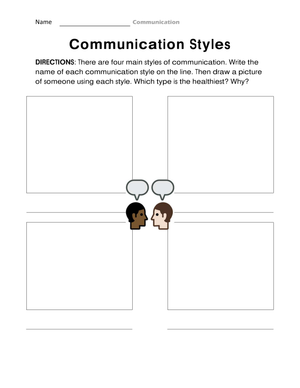 Communication Styles Worksheet for Effective Interaction