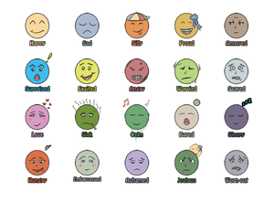 Emotion Faces Worksheet for Identifying Feelings
