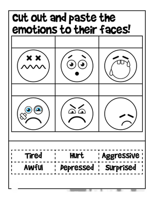Identify Emotions: A Practice Worksheet