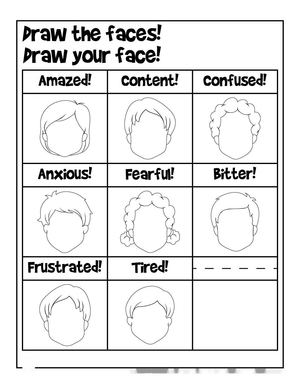 Draw the Faces: A Worksheet for Emotion Expression