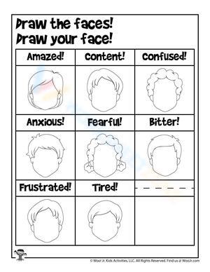 Draw the Faces: A Worksheet for Emotion Expression