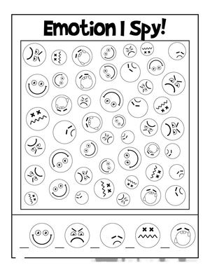 Emotion I Spy: A Fun Recognition Worksheet