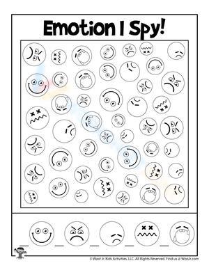 Emotion I Spy: A Fun Recognition Worksheet