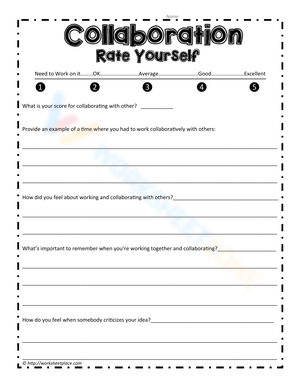 Self-Assessment: Rate Yourself Worksheet
