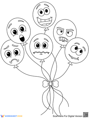 Exploring Emotions with Balloons Worksheet