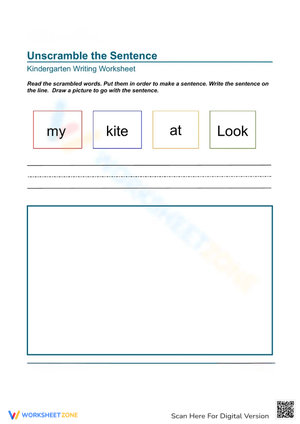 Fun Sentence Building Activity